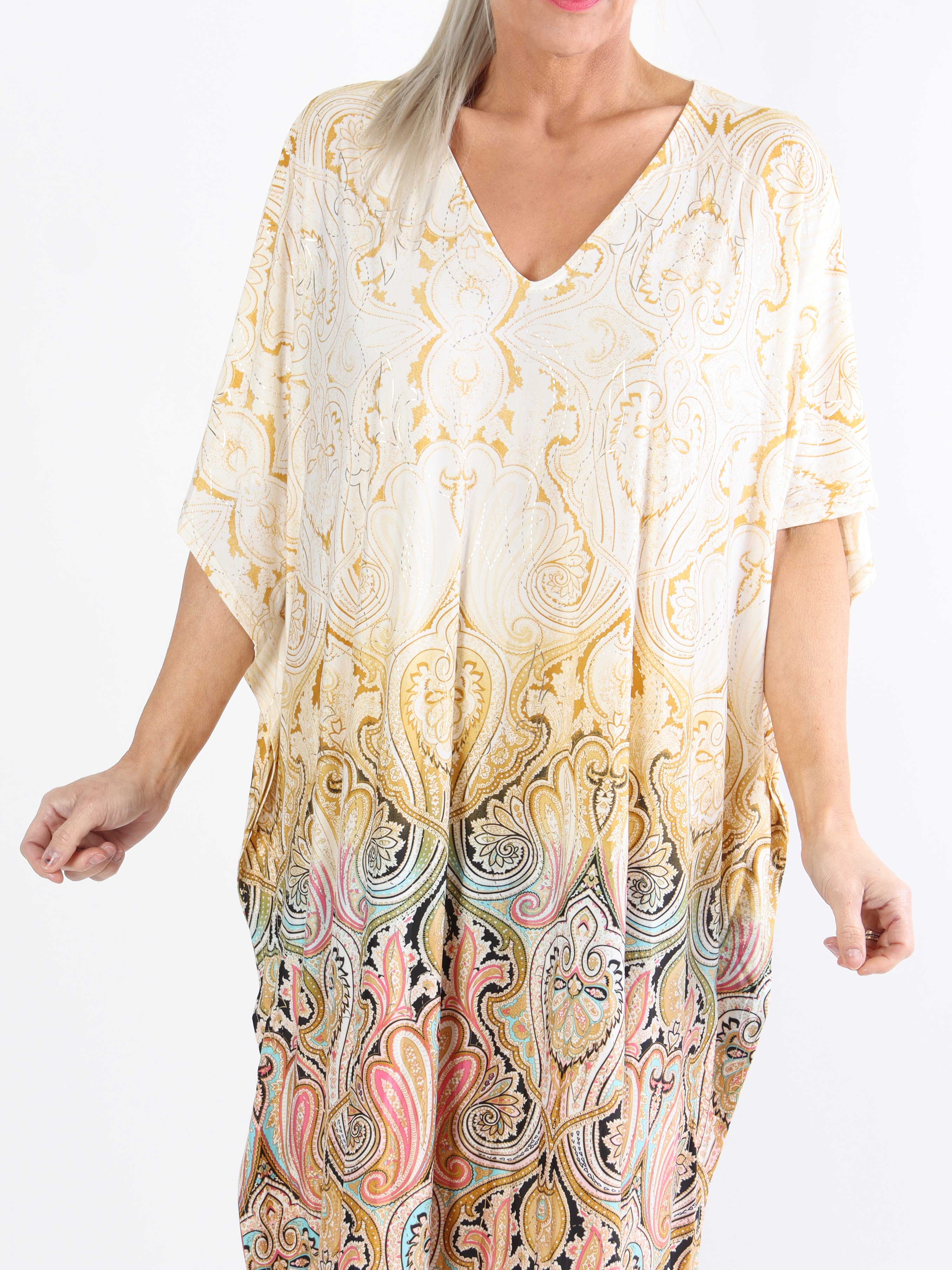 Azmina Tamaria - Elastisk plus size tunikakjole i loose fit